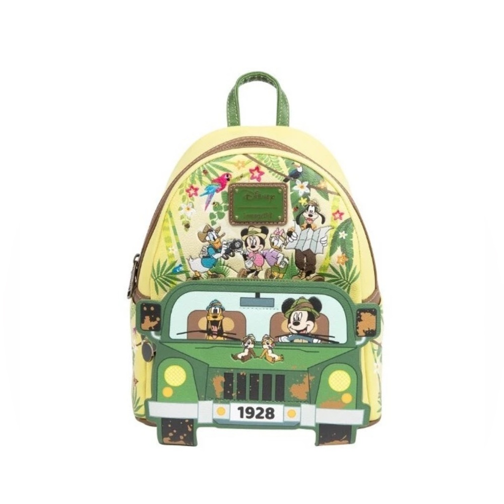 Loungefly Disney rare & sold out Mickey & Friends Jungle Safari Backpack - Picture 5 of 11